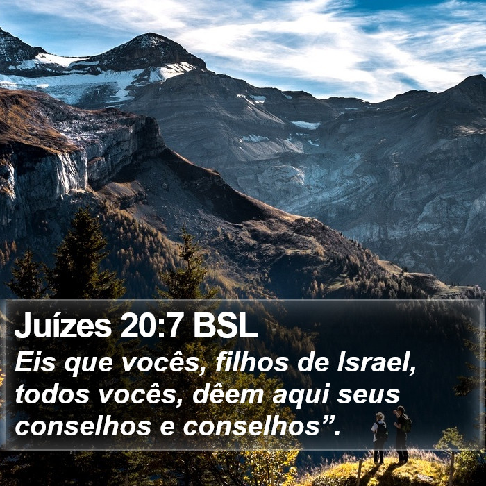 Juízes 20:7 BSL Bible Study