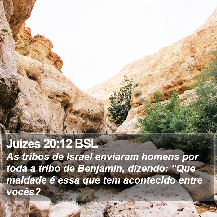 Juízes 20:12 BSL Bible Study