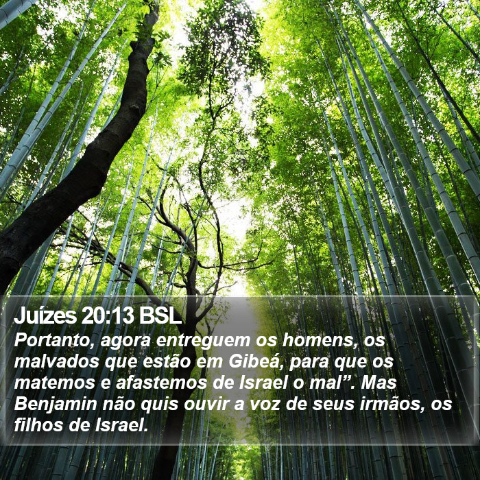 Juízes 20:13 BSL Bible Study