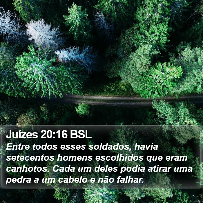 Juízes 20:16 BSL Bible Study