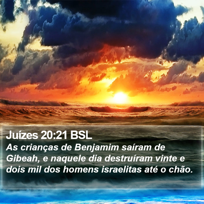 Juízes 20:21 BSL Bible Study