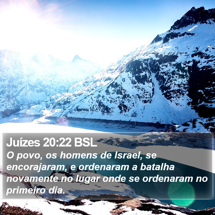 Juízes 20:22 BSL Bible Study