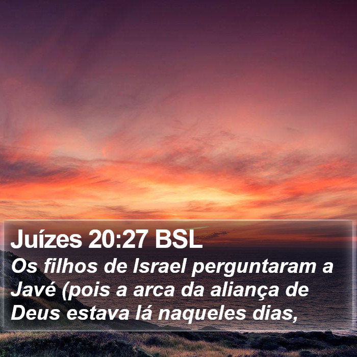 Juízes 20:27 BSL Bible Study