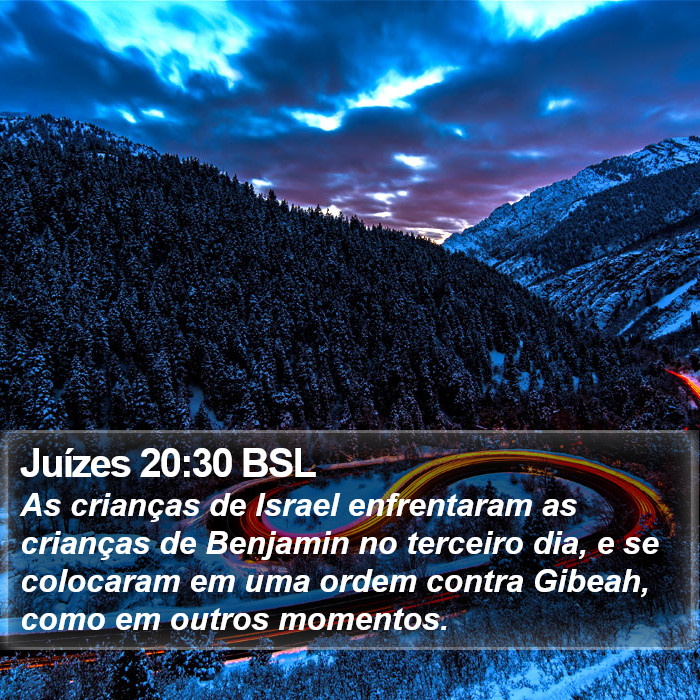 Juízes 20:30 BSL Bible Study