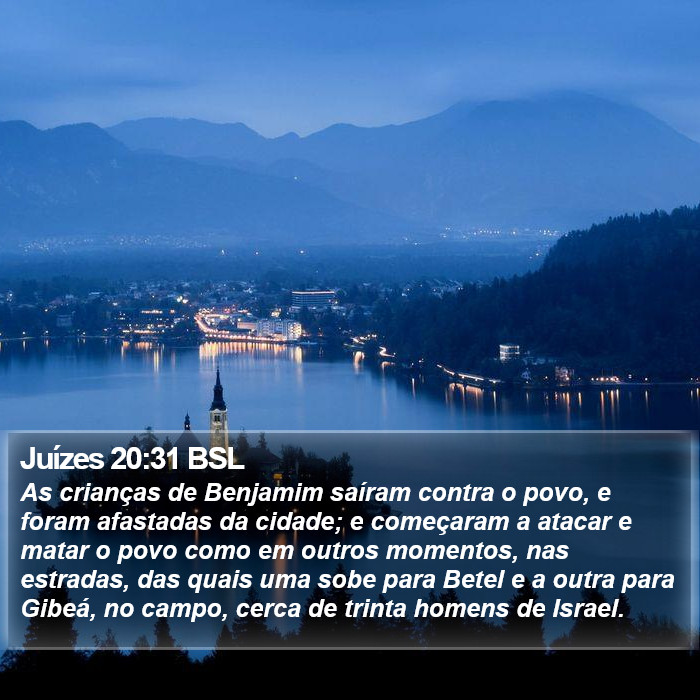 Juízes 20:31 BSL Bible Study