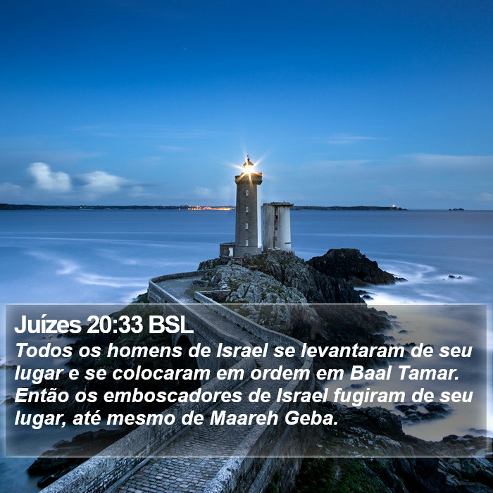 Juízes 20:33 BSL Bible Study