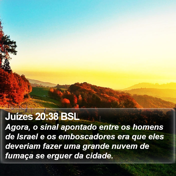 Juízes 20:38 BSL Bible Study