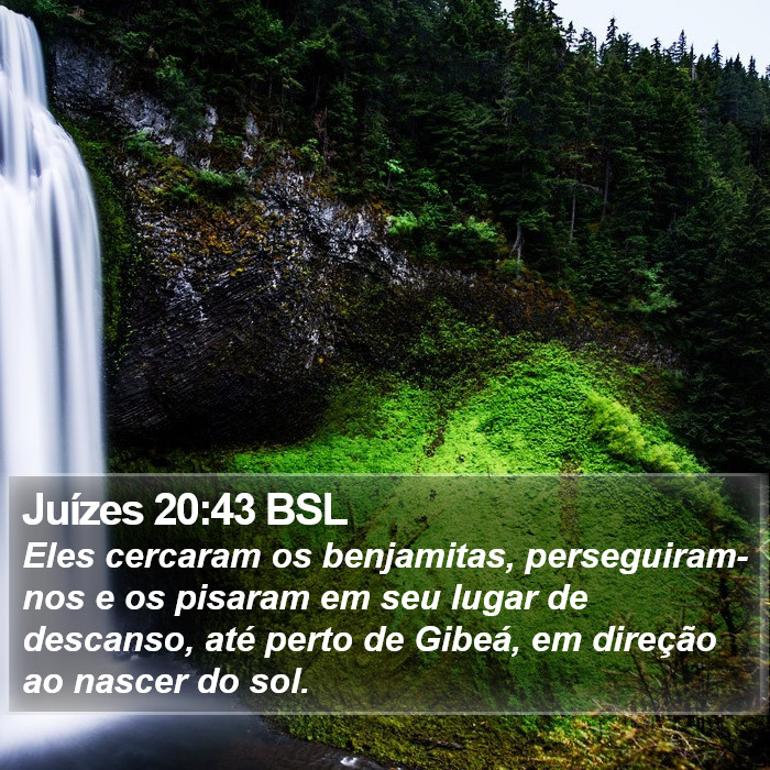 Juízes 20:43 BSL Bible Study