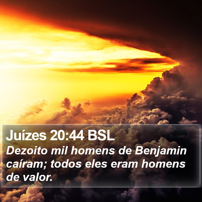 Juízes 20:44 BSL Bible Study