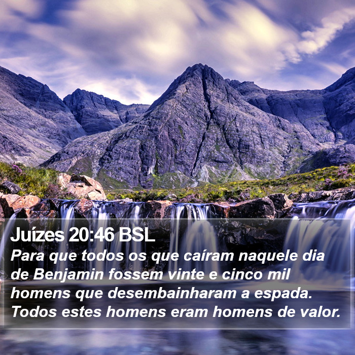 Juízes 20:46 BSL Bible Study