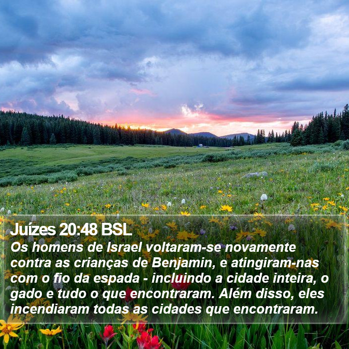 Juízes 20:48 BSL Bible Study