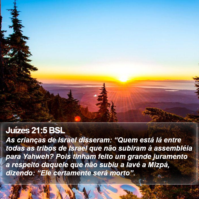 Juízes 21:5 BSL Bible Study