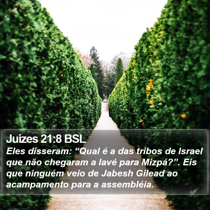 Juízes 21:8 BSL Bible Study