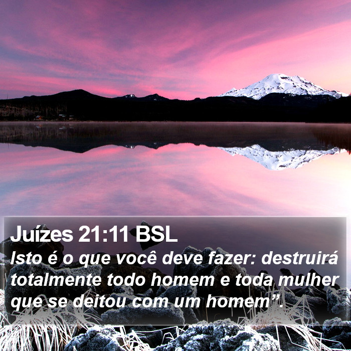 Juízes 21:11 BSL Bible Study