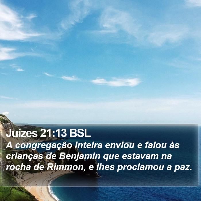 Juízes 21:13 BSL Bible Study