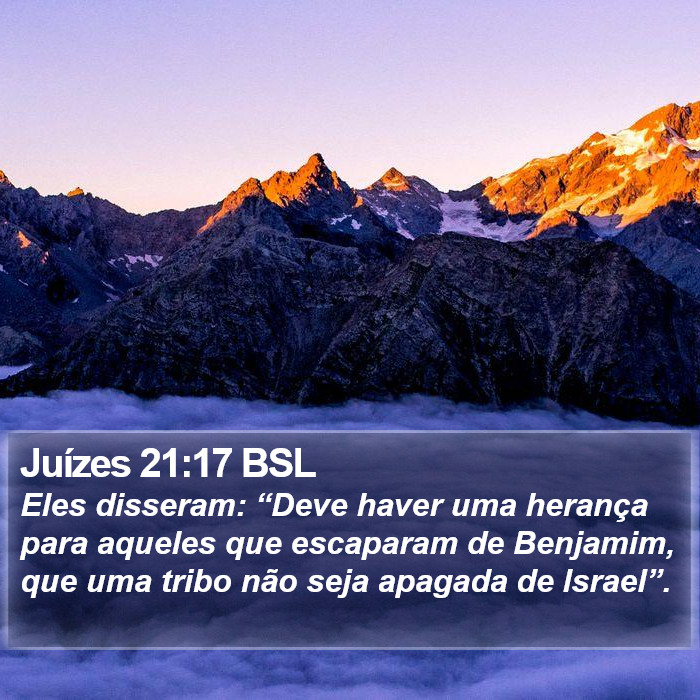 Juízes 21:17 BSL Bible Study