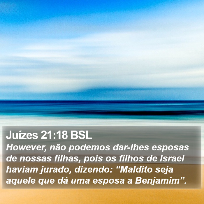 Juízes 21:18 BSL Bible Study