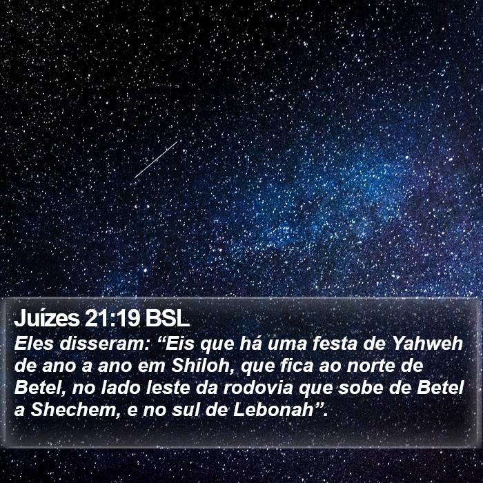 Juízes 21:19 BSL Bible Study