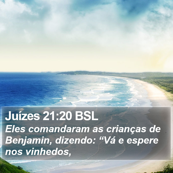 Juízes 21:20 BSL Bible Study