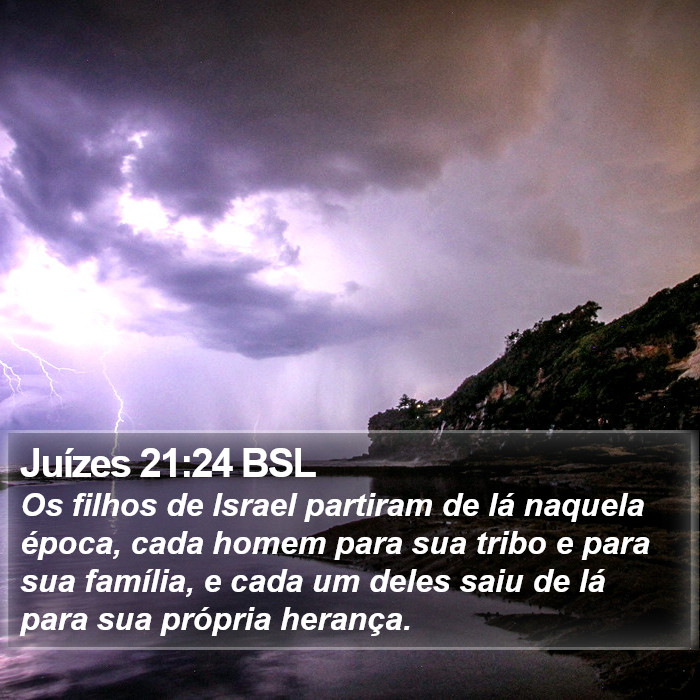 Juízes 21:24 BSL Bible Study