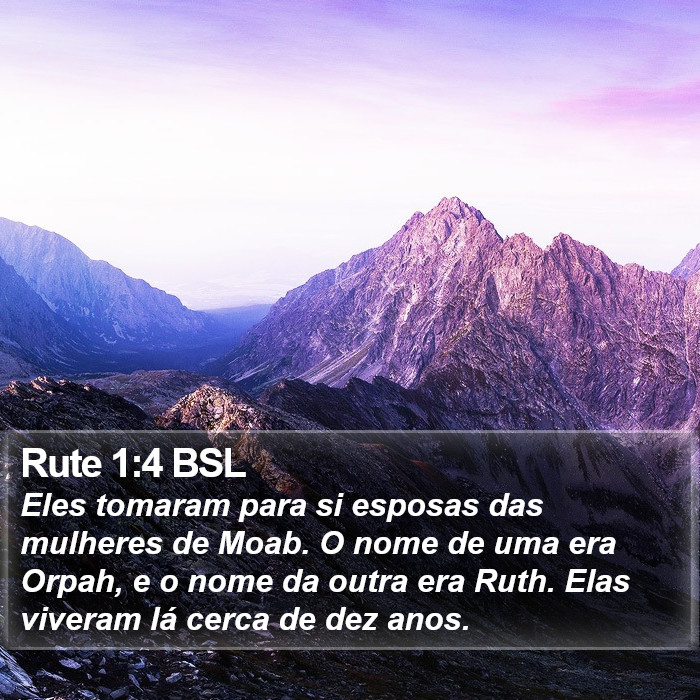 Rute 1:4 BSL Bible Study