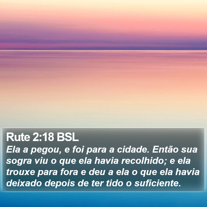 Rute 2:18 BSL Bible Study