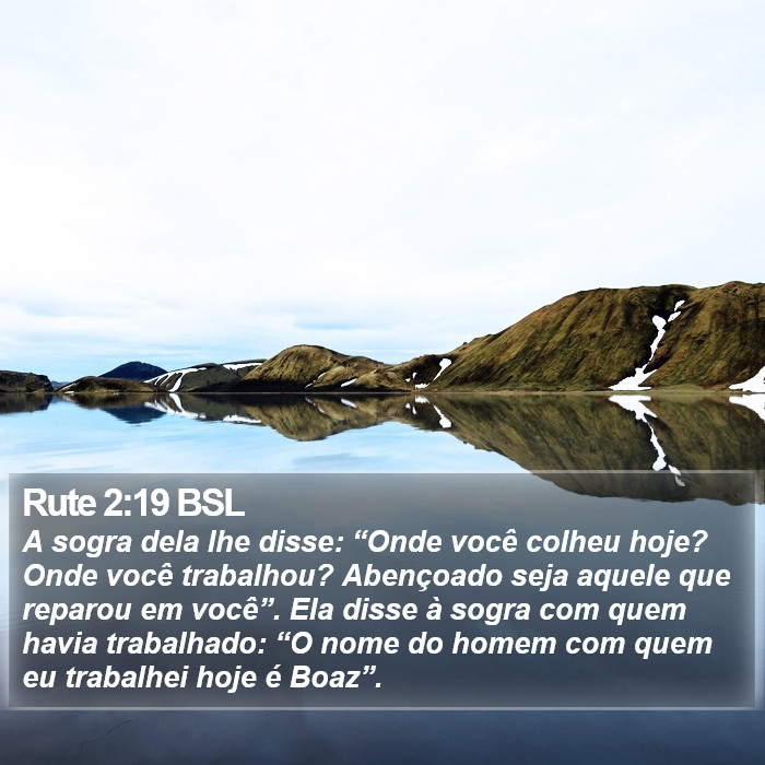 Rute 2:19 BSL Bible Study