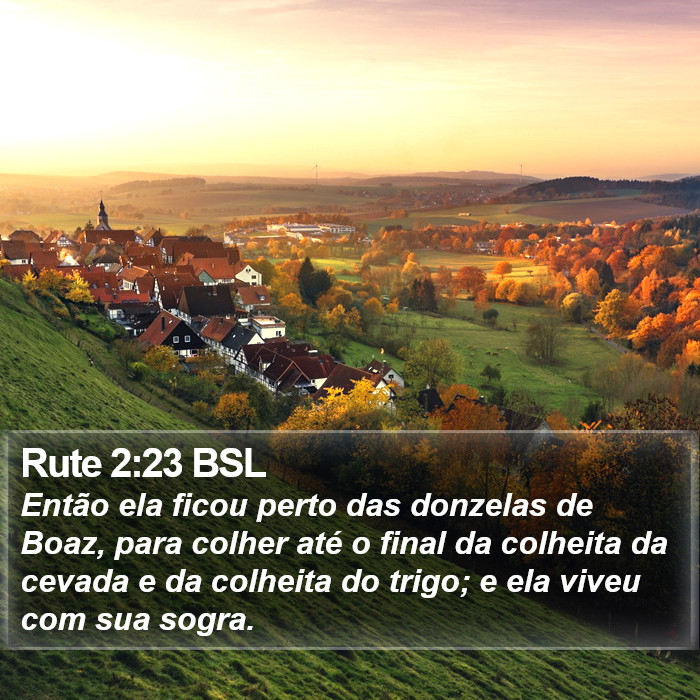 Rute 2:23 BSL Bible Study