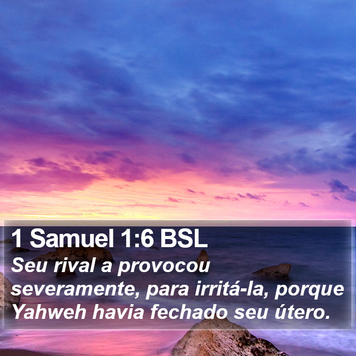 1 Samuel 1:6 BSL Bible Study