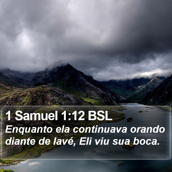 1 Samuel 1:12 BSL Bible Study