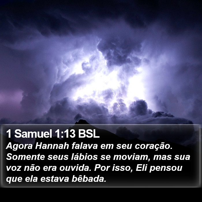 1 Samuel 1:13 BSL Bible Study