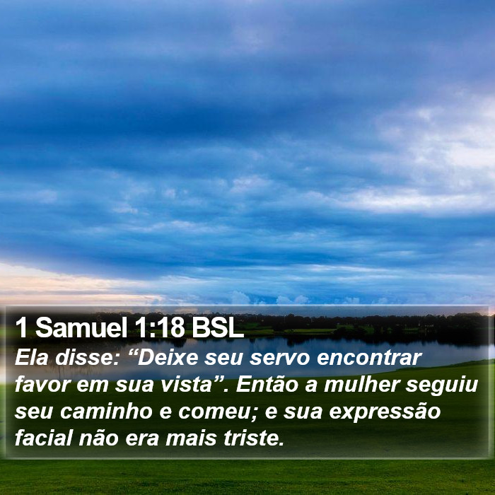 1 Samuel 1:18 BSL Bible Study