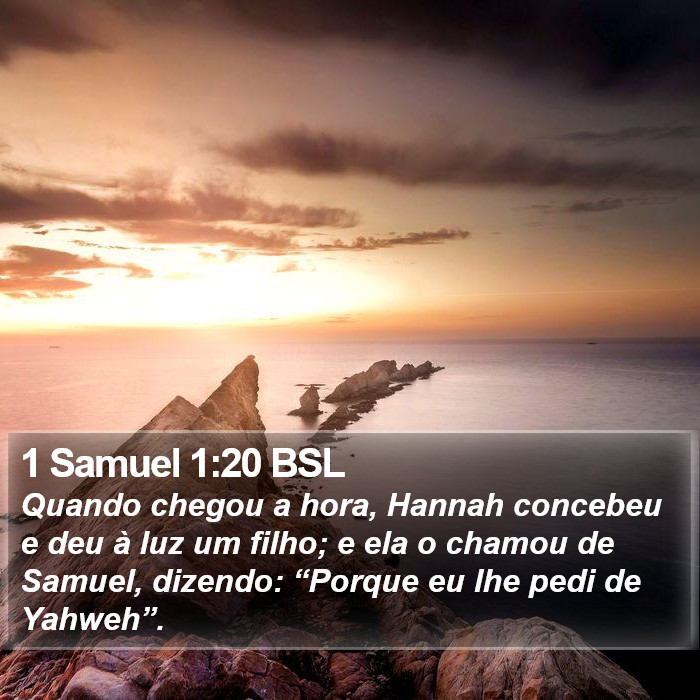 1 Samuel 1:20 BSL Bible Study