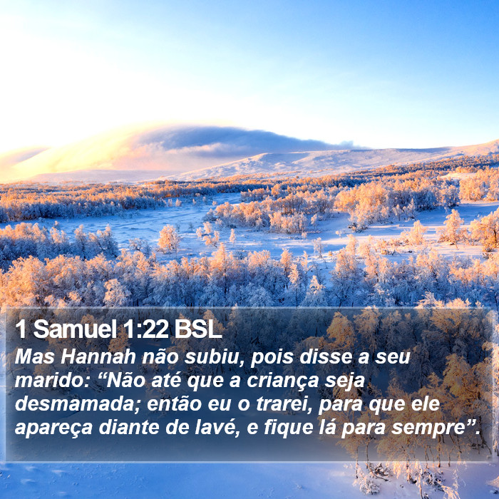 1 Samuel 1:22 BSL Bible Study