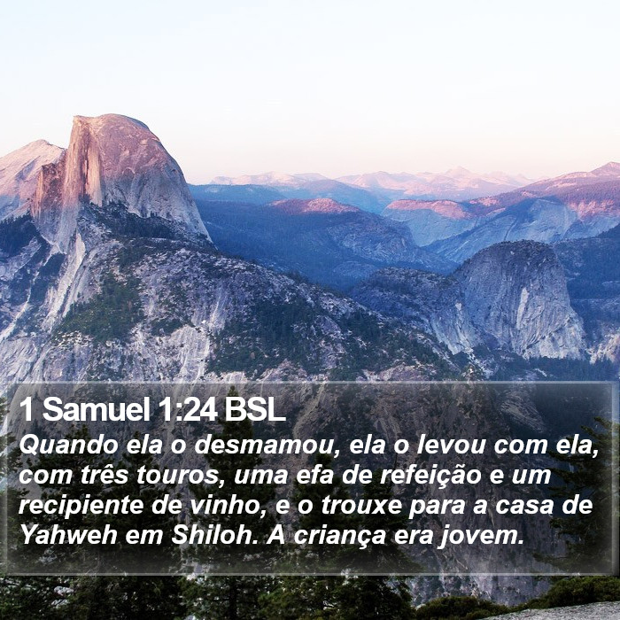 1 Samuel 1:24 BSL Bible Study