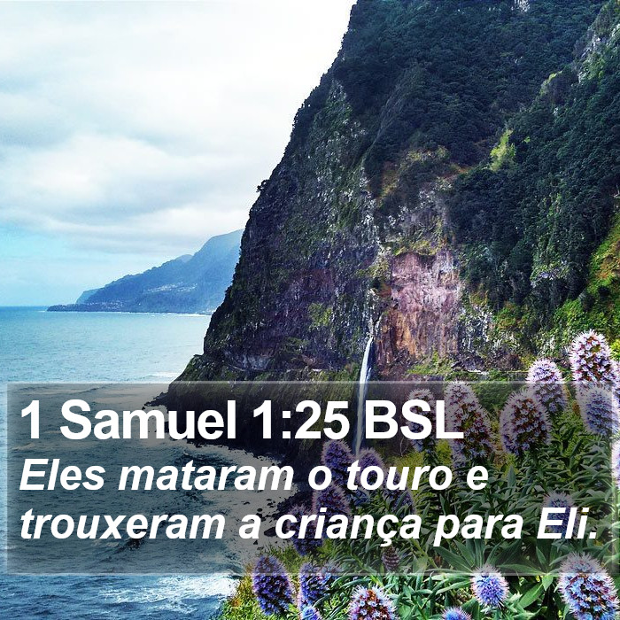 1 Samuel 1:25 BSL Bible Study