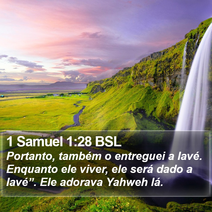 1 Samuel 1:28 BSL Bible Study