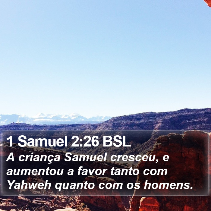 1 Samuel 2:26 BSL Bible Study