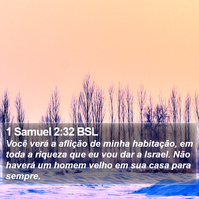 1 Samuel 2:32 BSL Bible Study