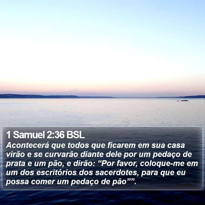 1 Samuel 2:36 BSL Bible Study