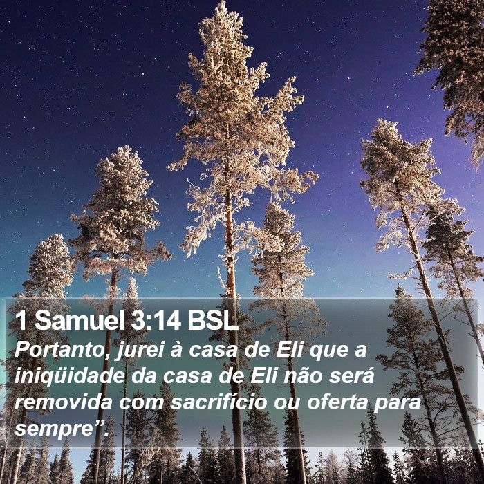1 Samuel 3:14 BSL Bible Study