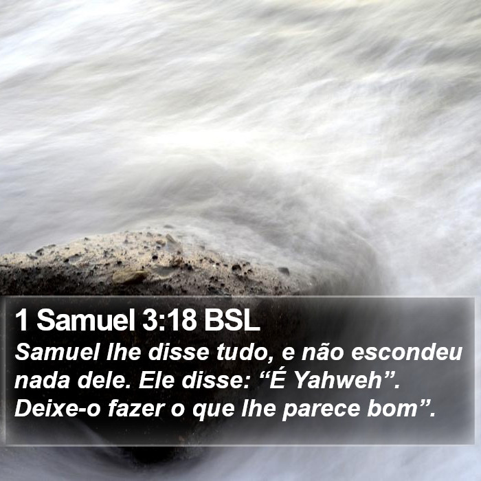 1 Samuel 3:18 BSL Bible Study