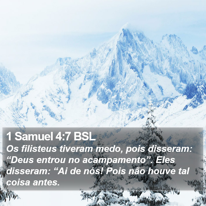 1 Samuel 4:7 BSL Bible Study