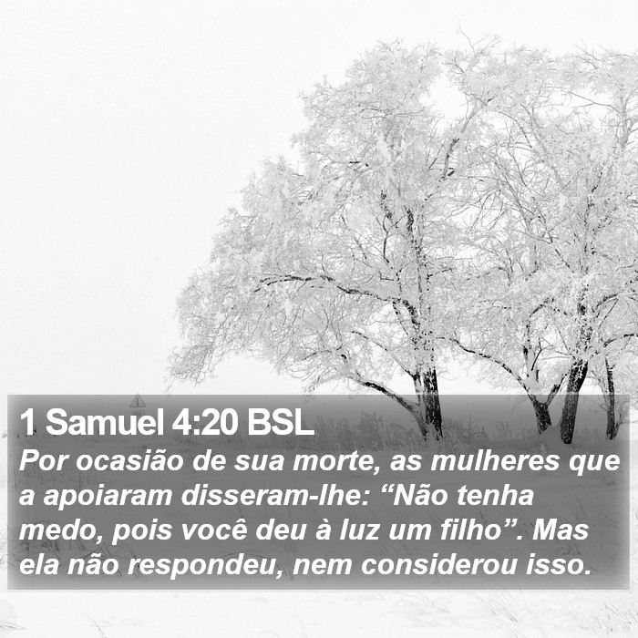 1 Samuel 4:20 BSL Bible Study