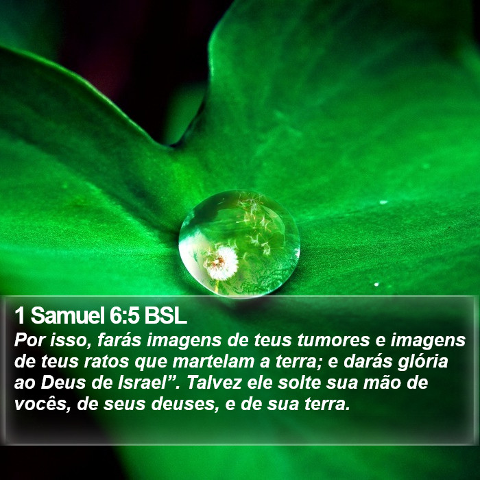1 Samuel 6:5 BSL Bible Study
