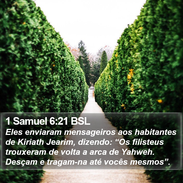 1 Samuel 6:21 BSL Bible Study