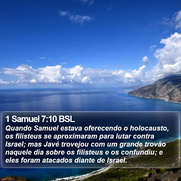 1 Samuel 7:10 BSL Bible Study