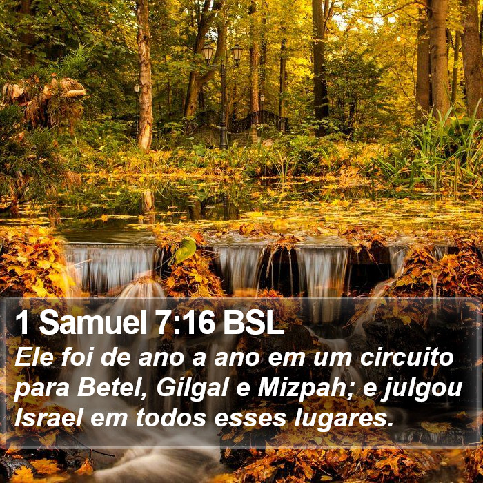 1 Samuel 7:16 BSL Bible Study