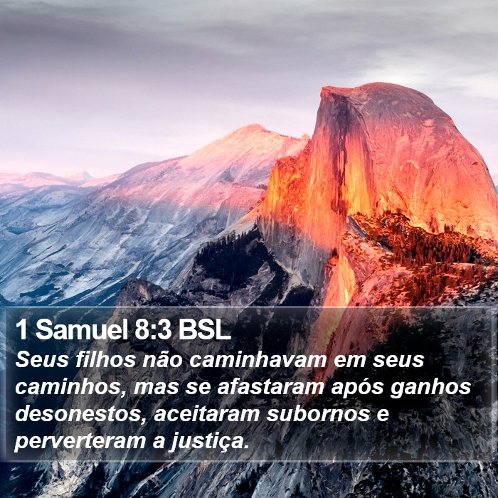 1 Samuel 8:3 BSL Bible Study