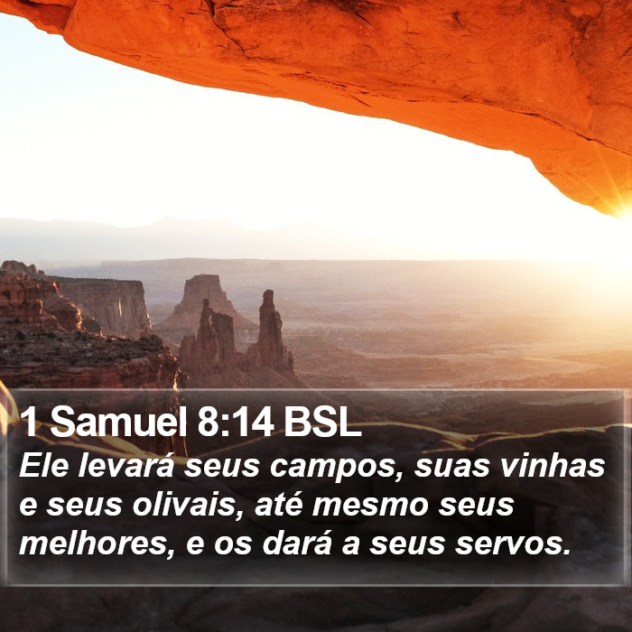 1 Samuel 8:14 BSL Bible Study